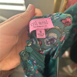 A pretty green dress with flowers